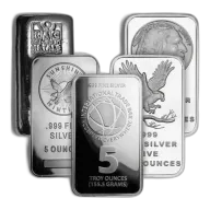 5 oz Silver Bar - Varied Mints