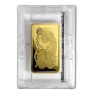 5 oz Gold Pamp Bar Lady Fortuna with Assay