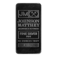 10 oz Johnson Matthey Silver Bar