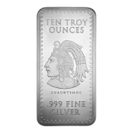 10 oz Aztec Calendar Silver Bar