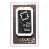 100 Gram Platinum Bar Valcambi - .9995 Fine Platinum (In Assay)