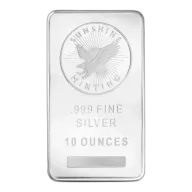 10 oz Sunshine Silver Bar (New, MintMark SI)