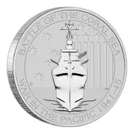 2015 Australia 1/2 Oz Battle of the Coral Sea Silver Coin