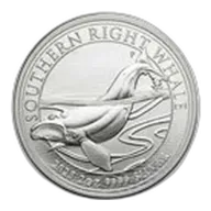 2025 Australia 2 oz Silver $2 Southern Right Whale Coin BU