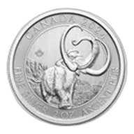 2024 RCM 2 oz Silver Ice Age of Canada Woolly Mammoth BU