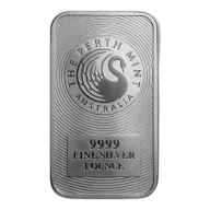 1 oz Silver Bar - Perth Mint - Kangaroo