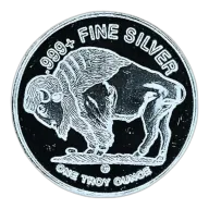 QSB 1 oz Liberty Buffalo Silver coin