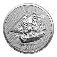2021 Cook Islands 1/10 Oz Silver HMS Bounty Coin (BU)