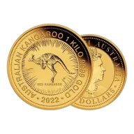 1kg Gold Coin 2022 Kangaroo -Perth Mint