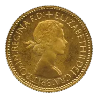 22ct Gold Full Sovereign Elizabeth II 1st Portrait 1968
