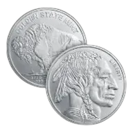 1 10 oz Buffalo Fractional Silver Round