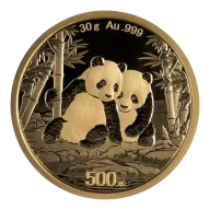 China Panda 30g Gold Coin 2026