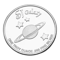 1 ounce HWMC SJ Galaxy .999 Fine Silver Round
