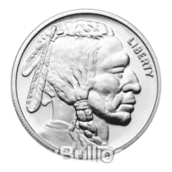 1 oz 99.9% Silver Buffalo Round