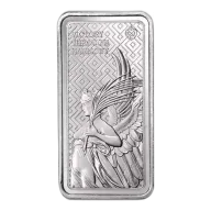 2022 10 oz St. Helena Rectangular Silver Queen's Virtues Victory coin