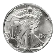 2000 Silver American Eagle - BU