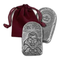 2 oz .999 Fine Silver - Limited Edition Vampire Tombstone Bar (Serial Number 100 to 998) - From 2023