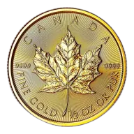 2026 1/2 oz Canadian Gold Maple Leaf Uncirculated