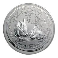 1 Kilo Australia Year of the Rabbit Silver Coin 2011
