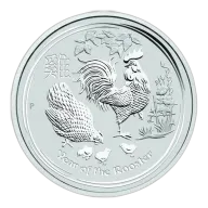1 Kilo Australian Lunar Series "Year of the Rooster" Silver Coin 2017