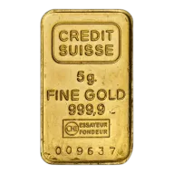 5 gram Gold Bar - Secondary Market