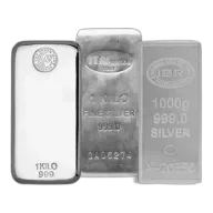 1 Kilo Silver Bar (Random Brand)