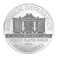 Austrian Platinum Philharmonic 1oz - Backdated
