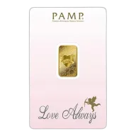 5g Gold Bar - PAMP 'Love Always'