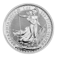 2023 £2 QEII Britannia 1oz Bullion Silver Round