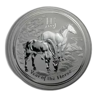 2014 1 Kilo Australia Silver Lunar Horse (Series II) - BU