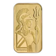 1 oz Gold Bar - Britannia (with Assay)