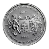 2017 Canada 1/2 oz Platinum War of 1812