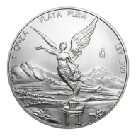 Pre-Owned Mexican Libertad 1oz Silver Coin - VAT Free - Mixed Dates