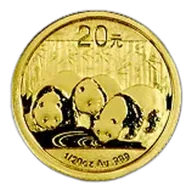 Chinese Gold Panda 20th Ounce 2013