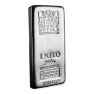 1kg Republic Metals Silver Bar