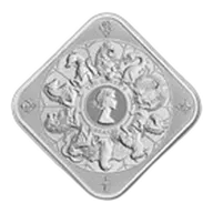 10 oz Silver Bar - The Royal Mint Queen's Beast Completer Bar