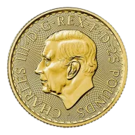 Great Britain 1/4 oz Gold 2023 Britannia King Charles BU