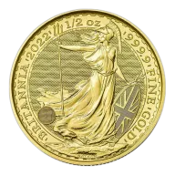 Great Britain 1/2 oz Gold 2022 Britannia BU