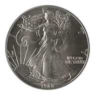 1988 1 oz American Silver Eagle Coin BU