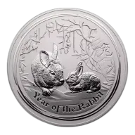 Australian 1 Kilo Silver Year of the Rabbit - 2011