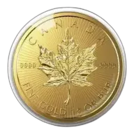 Canadian Gold Maple Leaf, 1 gram 9999 (MapleGram25) - Backdated