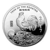 1 oz Silver Round - APMEX (2017 Year of the Rooster)