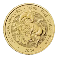2024 1/4 oz British Gold Tudor Beasts Seymour Unicorn