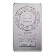 10 oz Silver Bar - Royal Canadian Mint (RCM)