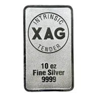 10oz Silver Mint Bar - Intrinsic Tender