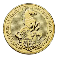 2020 1/4 oz. British Gold Coin Queen's Beast The White Horse of Hanover (BU)