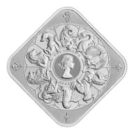 10oz Silver Bar - The Royal Mint Queen's Beast Completer Bar