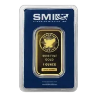 1 oz Gold Bar Sunshine Mint New Design (In TEP Packaging)