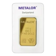 100g Metalor Gold Bar
