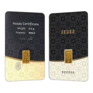 1/2 gram Gold Bar - (IGR) Istanbul Gold Refinery (New with Assay)